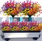 20pcs UV-Resistant Artificial Outdoor Flowers for Garden, Home & Wedding Décor (7 Colors)